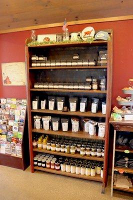 Teas, sauces, canned goods, and preserves