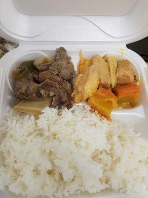 combo 2 items + rice $4.49