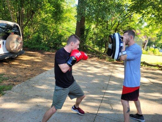 Learning some boxing combos!