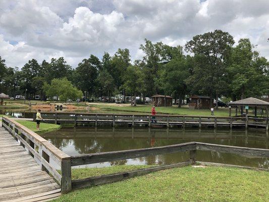 Pond fishing.