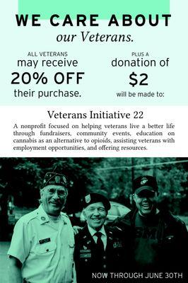 We support our veterans.  Mention this add to receive 20% Veteran discount.