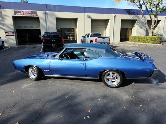 1969 GTO - Liberty Blue.  This car was painted in 2007