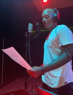 After coaching with DK Productions, Voice Over clients proudly record their professional demo highlighting their strengths!