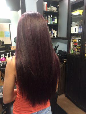 Color and keratin