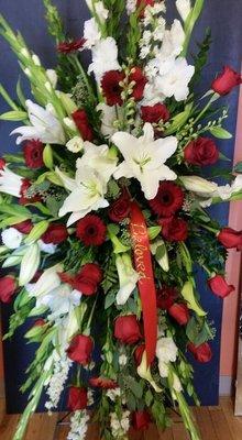 All of these are arrangements done by Floral Art. They are beautiful.