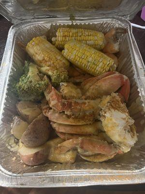 Broccoli corn and potatoes