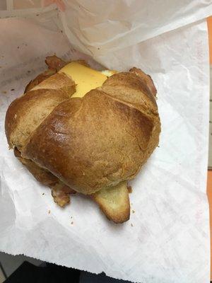 Bacon Egg and cheese Croissant