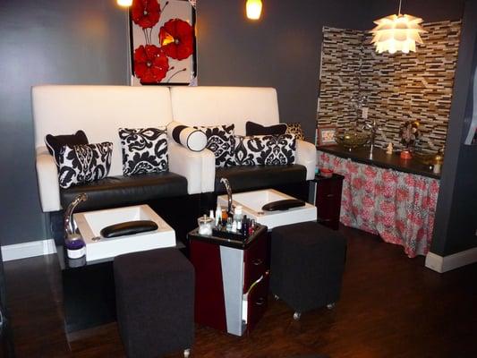 Relax and enjoy a pedicure in one the nicest and most modern nail salons in Roanoke