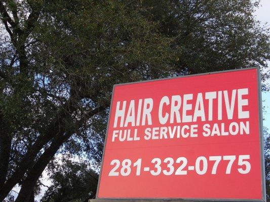 Full service hair salon - make an appointment by calling 281-332-0775