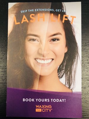 Lash Lift - our newest service.   Your eyelashes will pop!