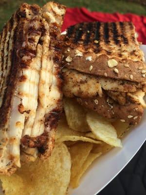 Blackened Chicken Raspberry Panini