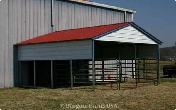 Bargain Barns USA sells premium metal livestock shelters that will last for years due to their superior construction.