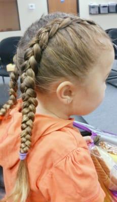 Cute little girl braids!