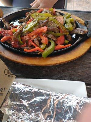 Steak fajitas