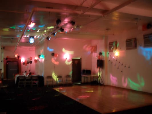 DJ lights come with every hall