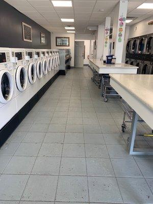 Left washers, right dryers