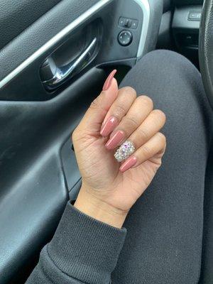 Gel tips manicure