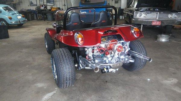 Custom interior Volkswagen dune buggy