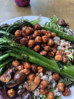 Mushroom-Barley Grain Bowl