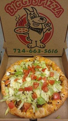 Taco pizza