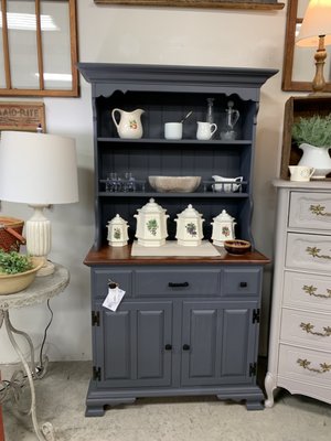 Small hutch perfect for coffee bar or display and storage