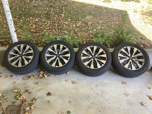 Rims with tires