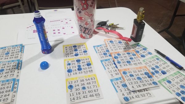 We are back again for Bingo family fun. Last week my honey won twice & #1 son won once. #bingo