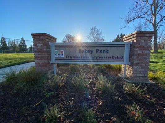 Park sign in name