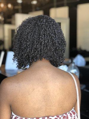 Curl cut and wash and go