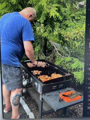 Philly cheese steaks on the Blackstone! YUM!