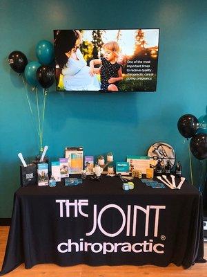 The Joint Clarkston gift table for our new clinic opening