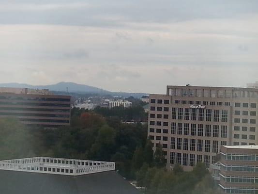 Kennesaw mountain on the horizon from HLB Gross Collins 9TH Floor conference room