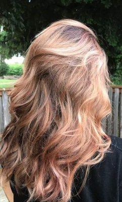 Rose Gold Balayage