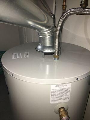 The customer deserves a clean and professional Water Heater installation.