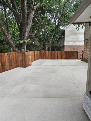 New Concrete Patio Installation