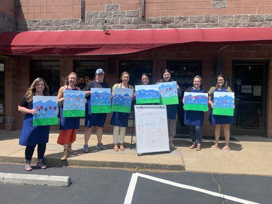 Paint and sip party!