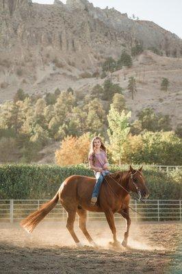 Photo by Jeni Jo Photography, taken in the outdoor arena