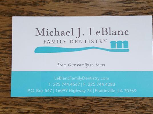 Michael J LeBlanc, DDS