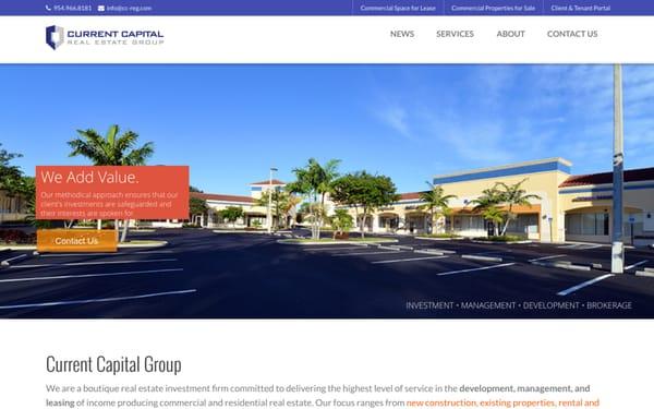 CCREG Real Estate Group Website created and designed by Current Marketing Concepts