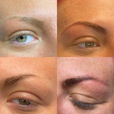 Before & after Microblading: 1st service