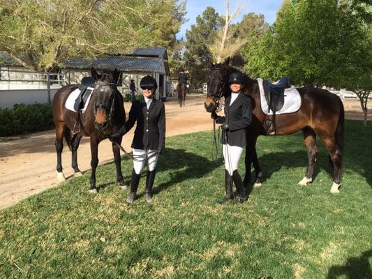 The girls together at horse show