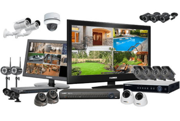 Complete CCTV security system.