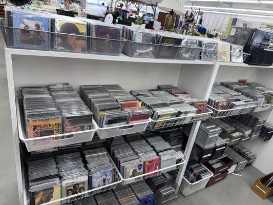 Great selection of like new CDs in shrinkwrap easily categorized at very good prices almost all $6-$7