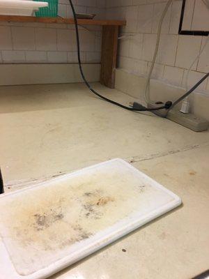 The state of kitchen amenities. Old, moldy, filthy. didn't use any of it since we didn't want to touch anything in there with a 10ft pole.