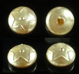 Fabulous Old Vintage Hollow Glass Pearl Cabochon