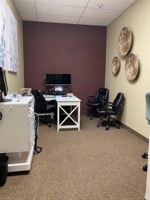 Client care room.