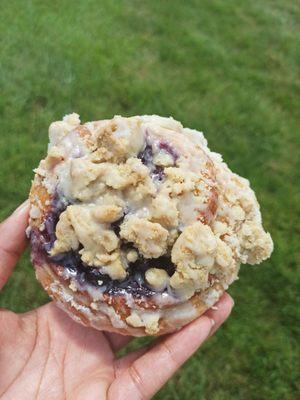 Blueberry Crumb Crueller.