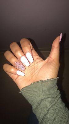 Pink nails