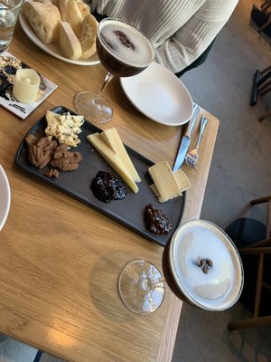 Cold Brew Martinis and 3 cheese plate