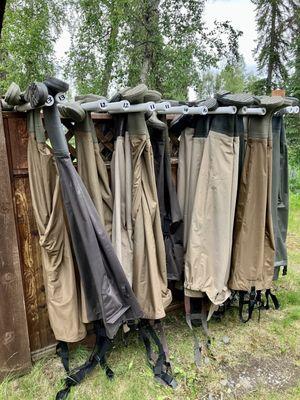 Lots of waders available to use